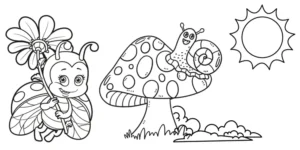 Jardins para colorir - educação infantil (página 1)